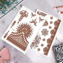 Non-Reusable Mehndi Henna Printed Stickers 