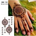 Non-Reusable Mehndi Henna Printed Stickers 