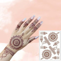 Non-Reusable Mehndi Henna Printed Stickers 