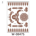 Non-Reusable Mehndi Henna Printed Stickers 