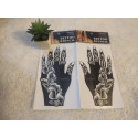 Small Hands Tattoo Stencil Pair