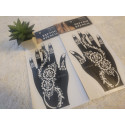 Small Hands Tattoo Stencil Pair