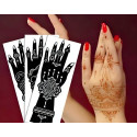 Big Hands Henna Tattoo Stencil Pair