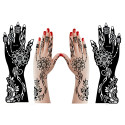 Big Hands Henna Tattoo Stencil Pair