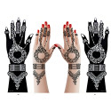 Big Hands Henna Tattoo Stencil Pair