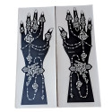 Big Hands Henna Tattoo Stencil Pair