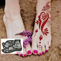 Feet Henna Stickers and Stencils 