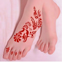 Feet Henna Stickers and Stencils 