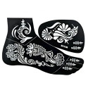 Feet Henna Stickers and Stencils 